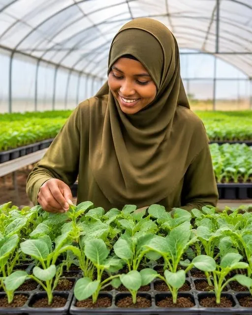 Illustrative agricultural learning in a greenhouse